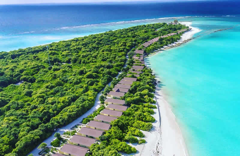 Hondaafushi Island Resort aerial