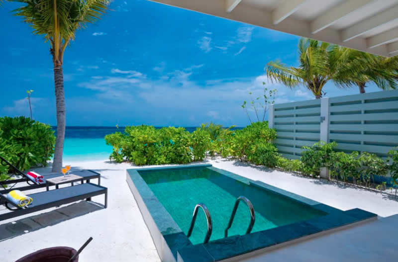 beach pool villa