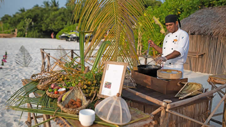 beach BBQ in maldives