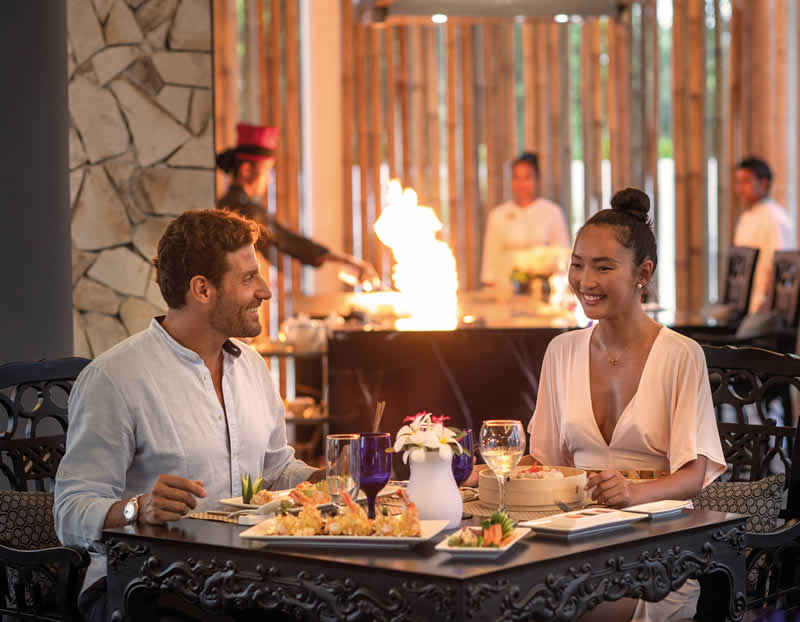 asian restaurant at Emerald Maldives