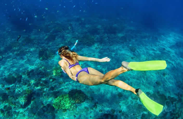 Snorkeling in the Maldives at Jawakara