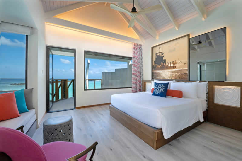 Water Villa bedroom