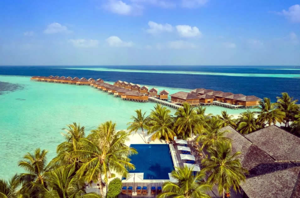 Vilamendhoo Island Resort & Spa aerial
